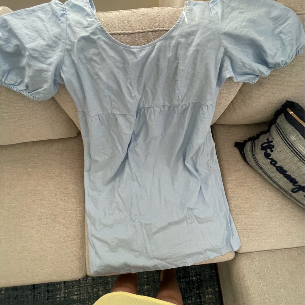 Beautiful baby blue maternity dress